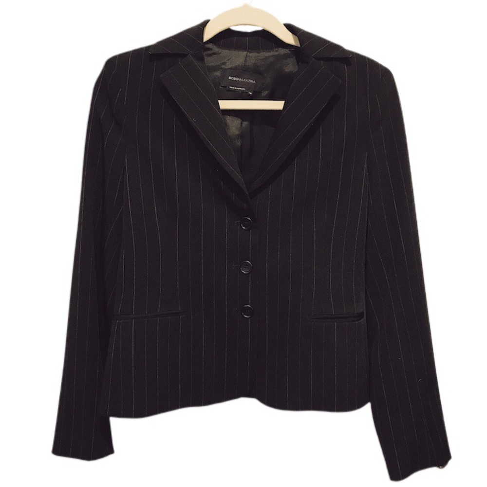 BCBG MaxAzria striped suit jacket